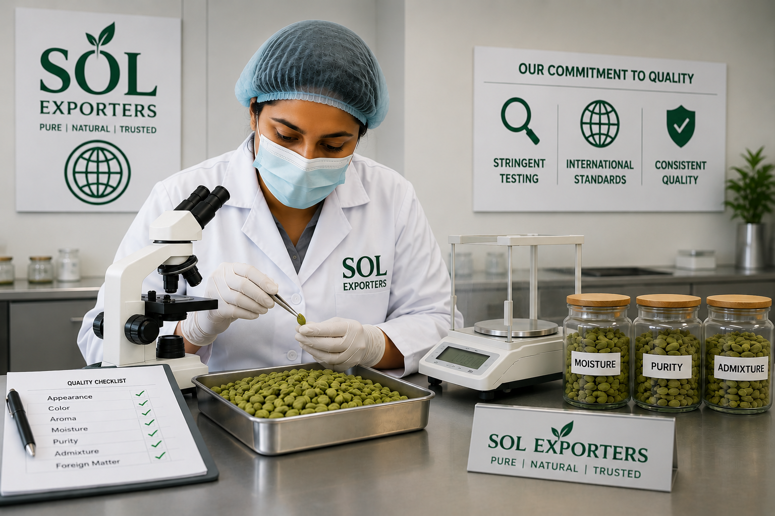 Quality check of cardamom